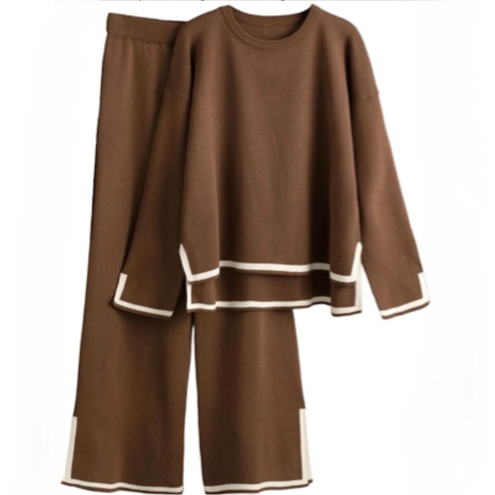 2 Piece Outfits Long Sleeve Knit Sweater